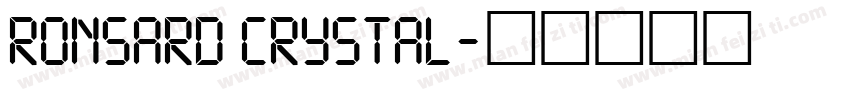 Ronsard Crystal字体转换